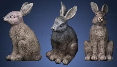 3D model hare with wool (STL)